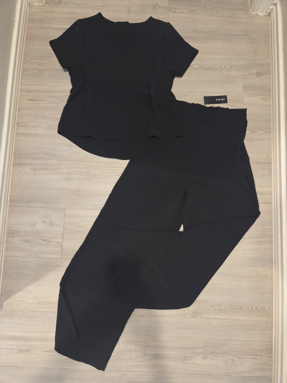 Relaxed Black Two-Piece Set